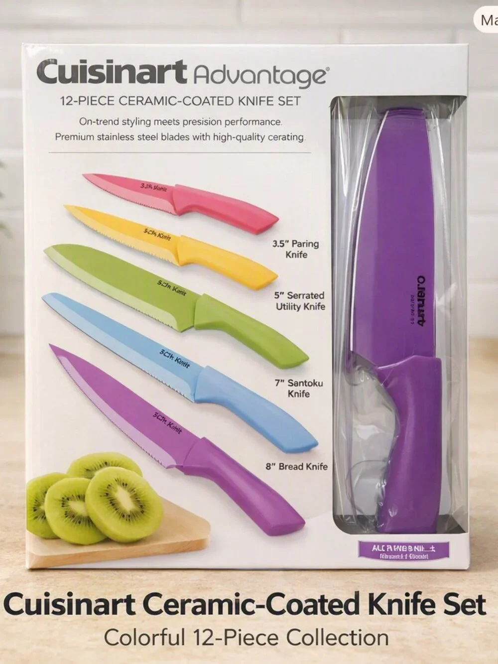 Cuisinart Advantage Knife 12 Piece Set Ceramic-Coated
